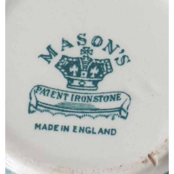 Vintage Ironstone Mason's Ginger Jar Teal Willow - Picture 6 of 6